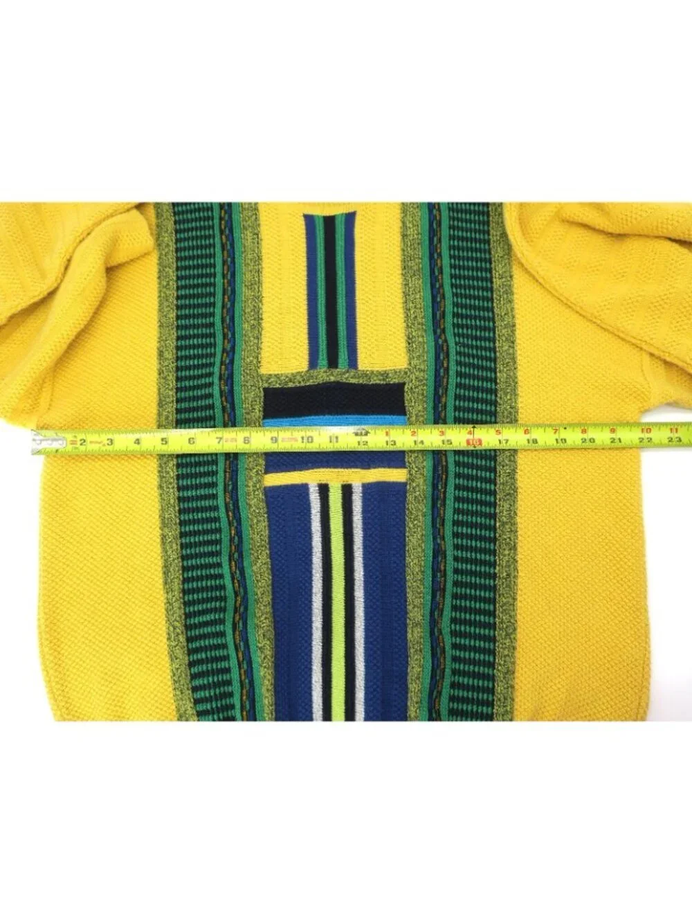 Vintage 90s BAFFO Italy Knit Sweater Men's Large Coogi Style Abstract Textured